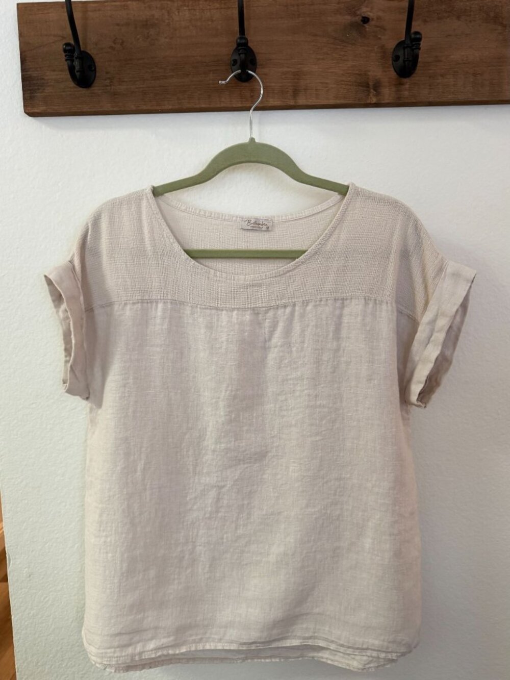 Women's Top ~ Bellambra ~ Made in Italy ~ 100% Linen ~ Size M